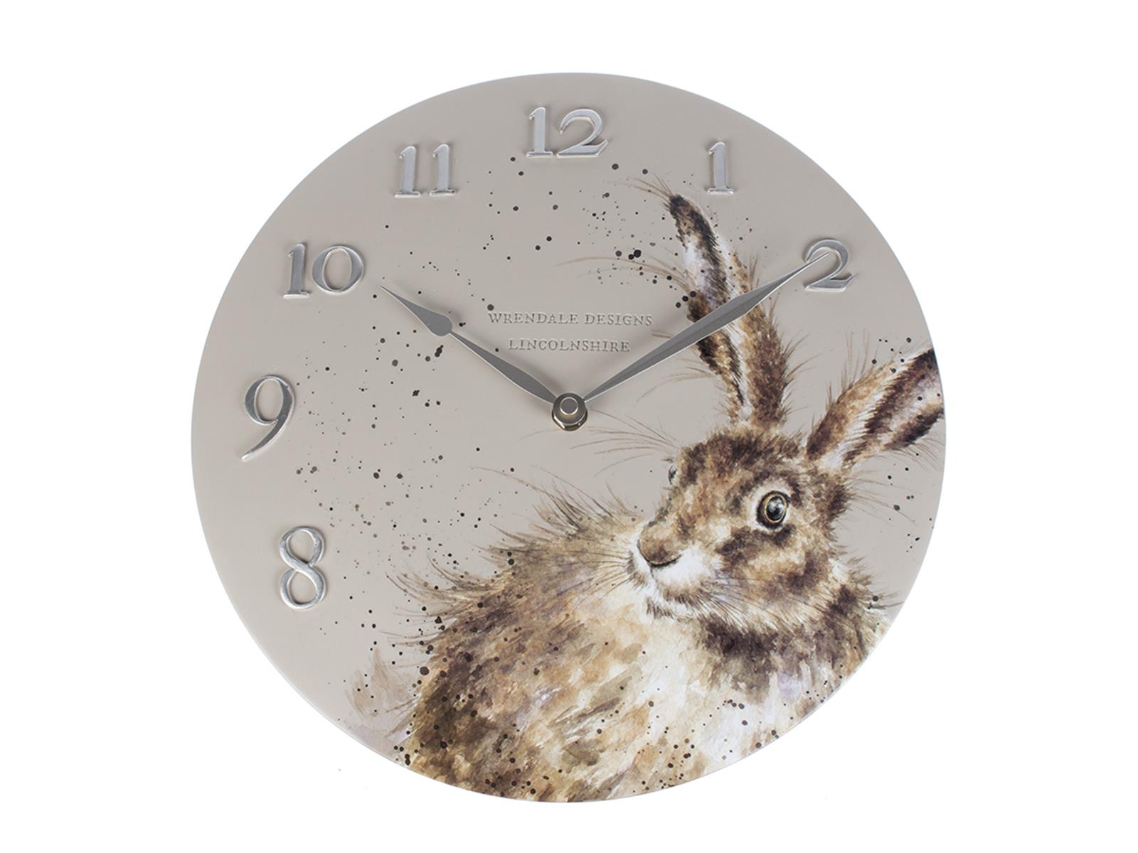 Wrendale Wanduhr, Motiv Hase, D30 cm