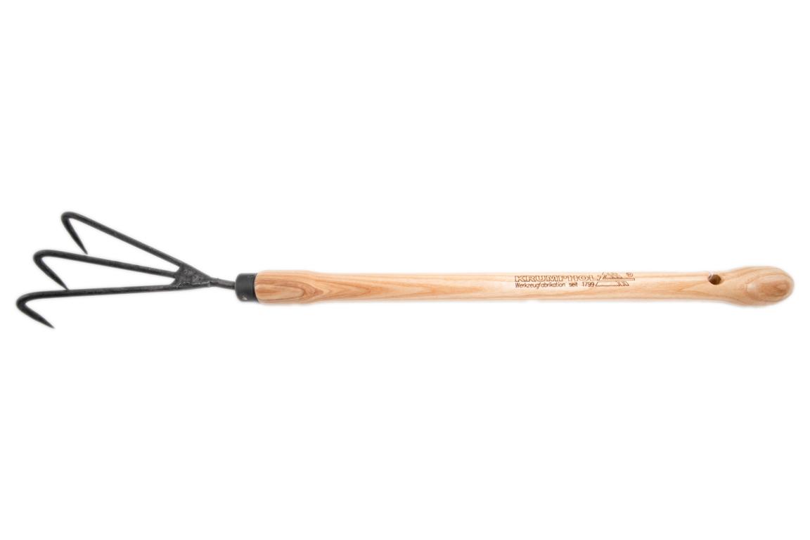 Krumpholz cultivator, 3 tanden (gesmeed) met essenhouten knopsteel (48 cm) Krumpholz cultivator, 3 tanden (gesmeed) met essenhouten knopsteel (48 cm)