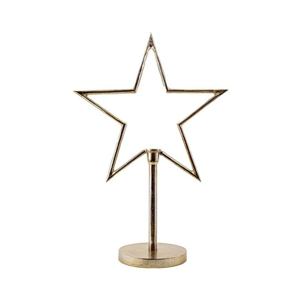Staande lamp ster, antiek look, goud, maat S Staande lamp ster, antiek look, goud, maat S