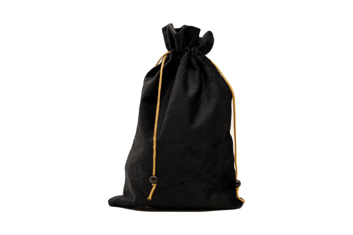 Geschenktas met trekkoord, groot, zwart fluweel Geschenktas met trekkoord, groot, zwart fluweel