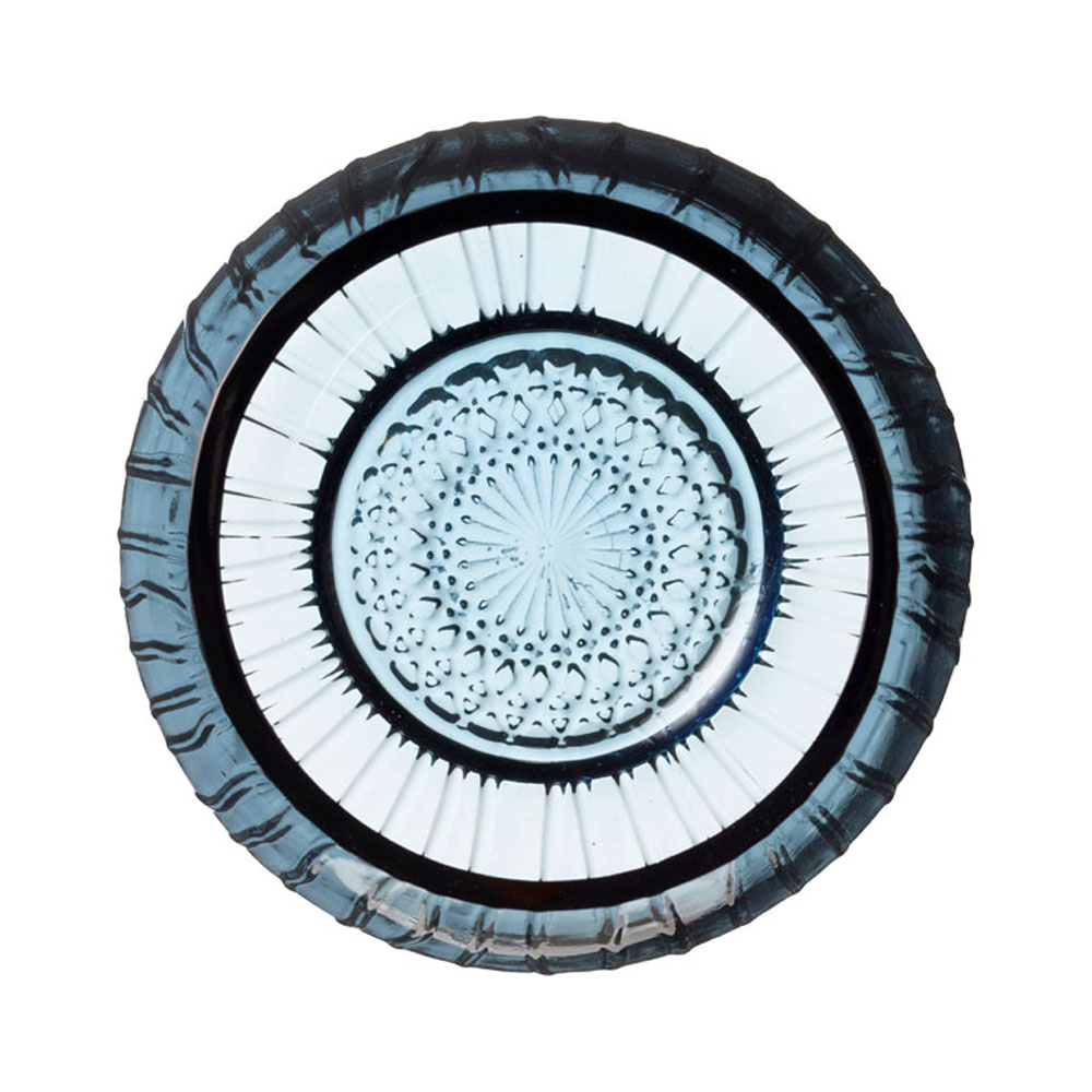 Bitz 2er Teelichtset, Glas, blau