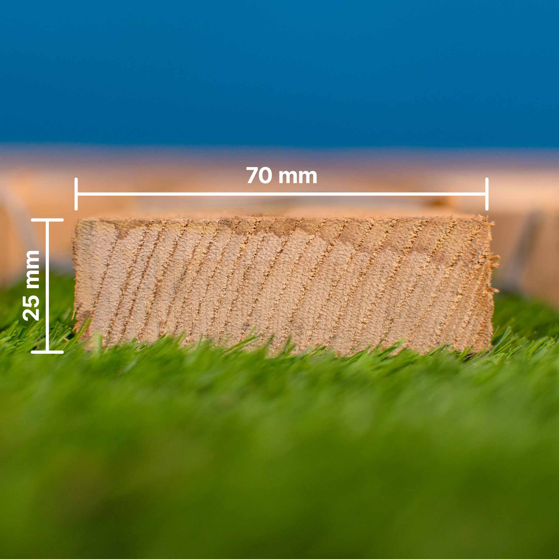 Rollweg aus Holz, Edelkastanie - 5 Meter Rolle, Breite 50 cm Rollweg aus Holz, Edelkastanie - 5 Meter Rolle, Breite 100 cm