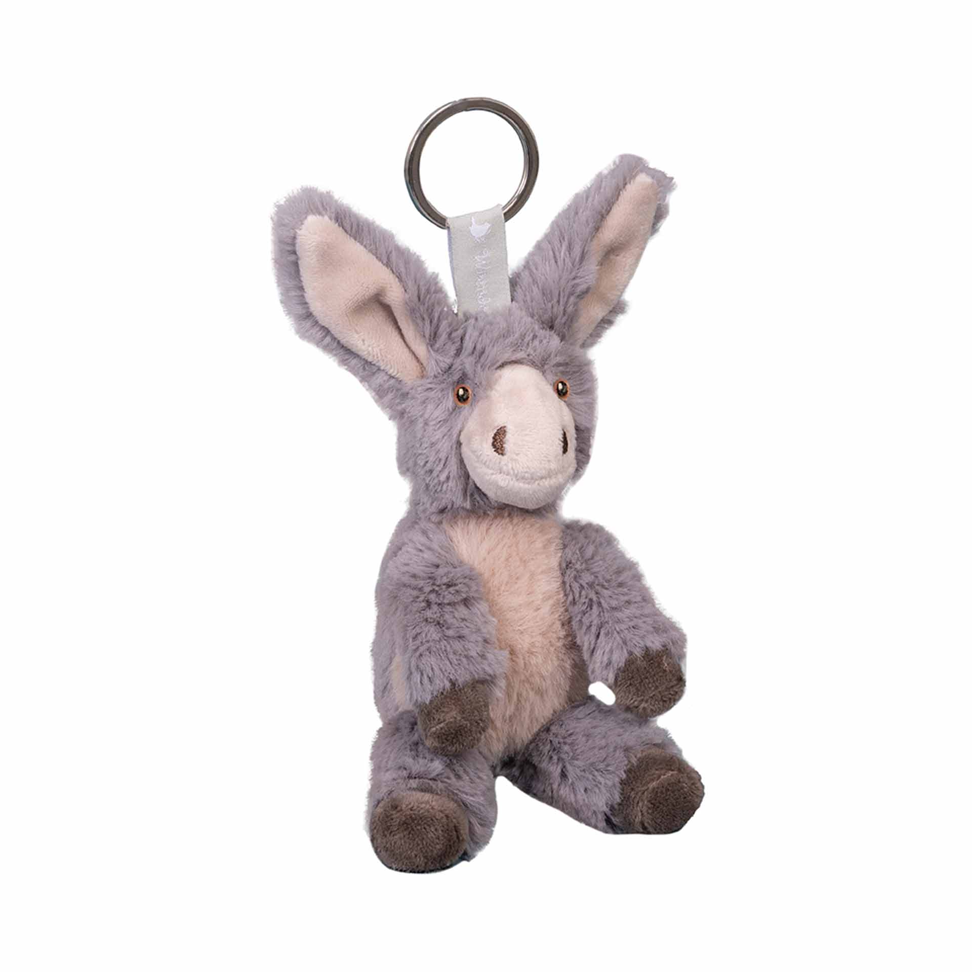 Schlüsselanhänger Mini Plüschtier, Esel "Jack"