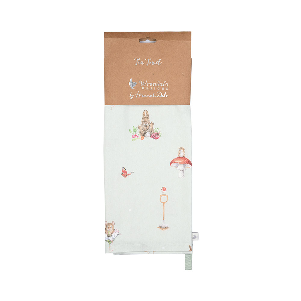Wrendale Geschirrtuch, Motiv verschiedene Wildtiere "GardenFriends"