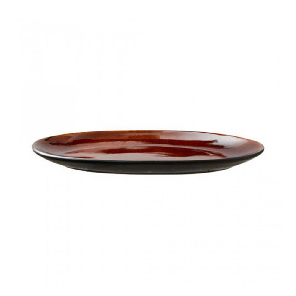 Bitz Servierplatte oval, Steingut, Schwarz und Bernstein, 36x25cm Bitz Servierplatte oval, Steingut, Schwarz und Bernstein, 36x25cm