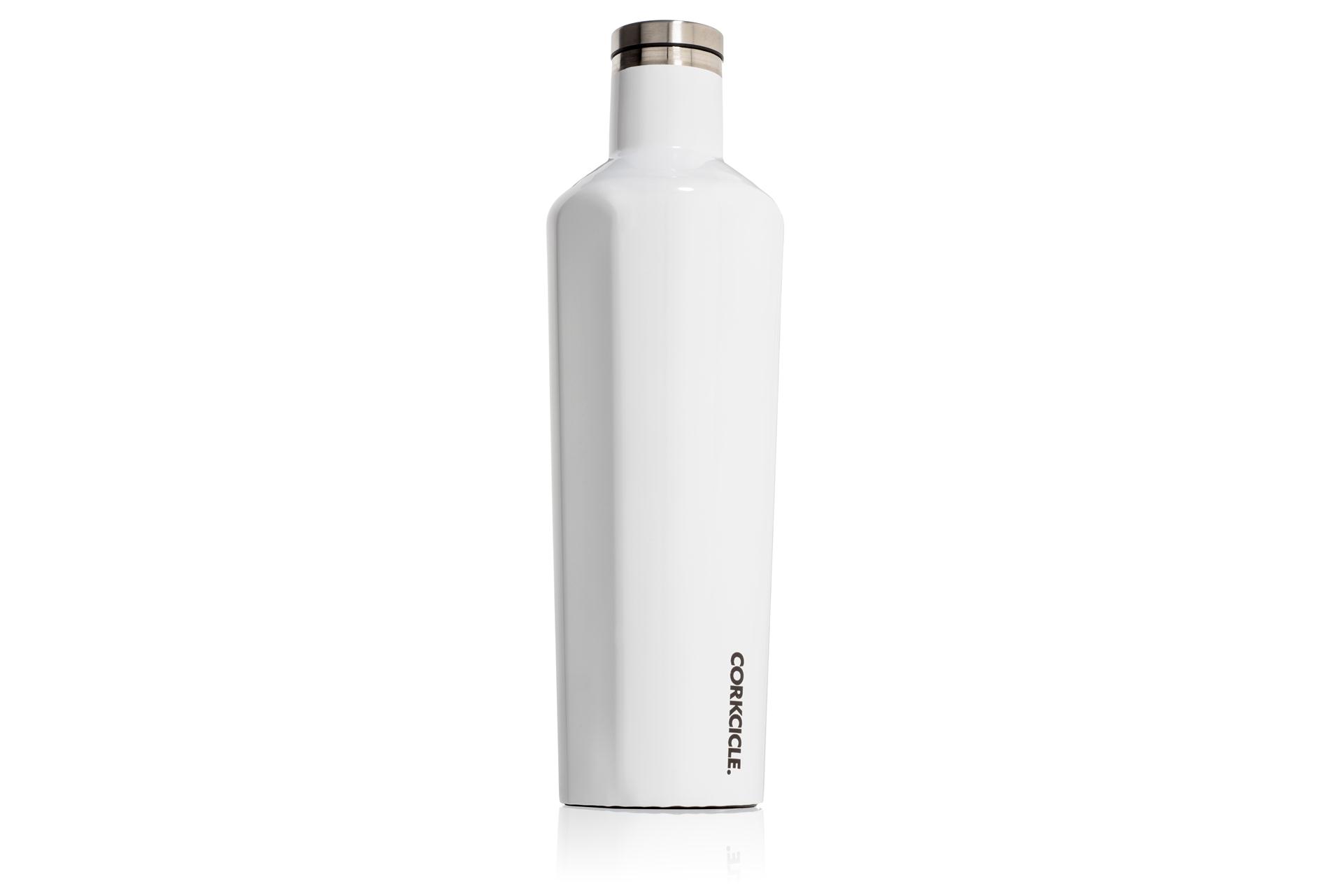 Corkcicle Trinkflasche / Thermo Isolierflasche Gloss White 740 ml Classic