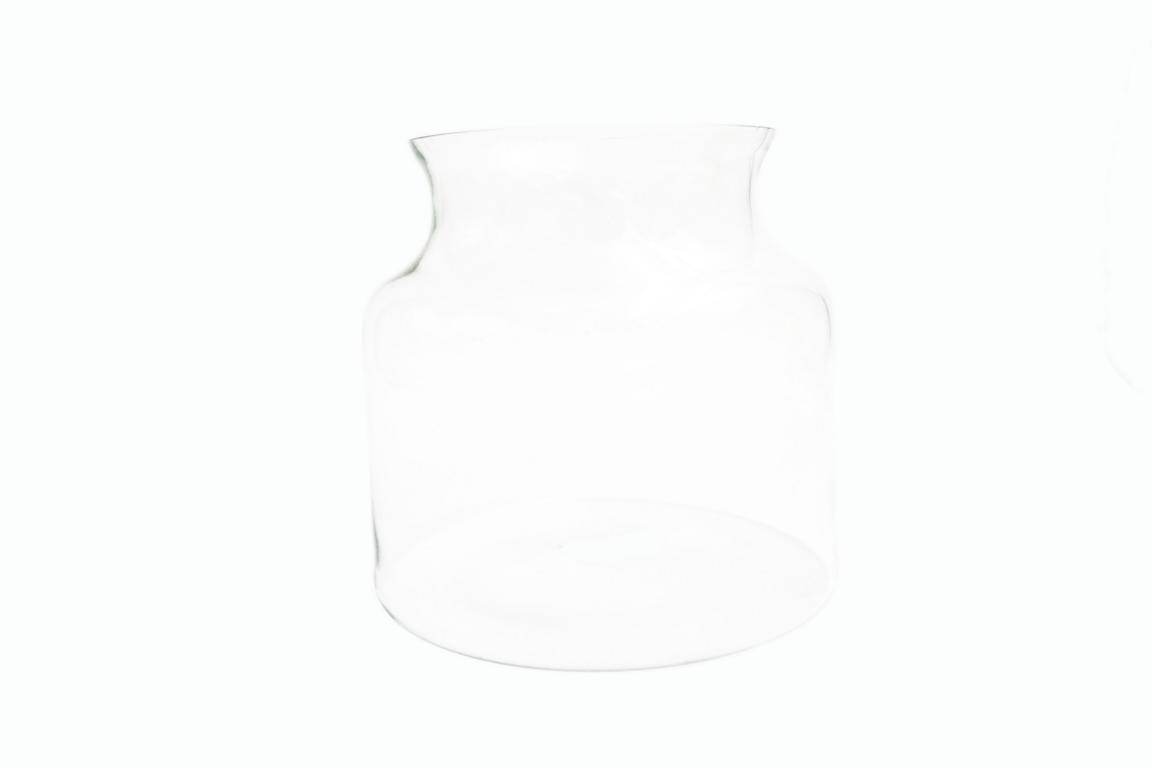 Vase Milchkannenform, aus Glas, H20 cm D19 cm Vase Milchkannenform, aus Glas, H20 cm D19 cm