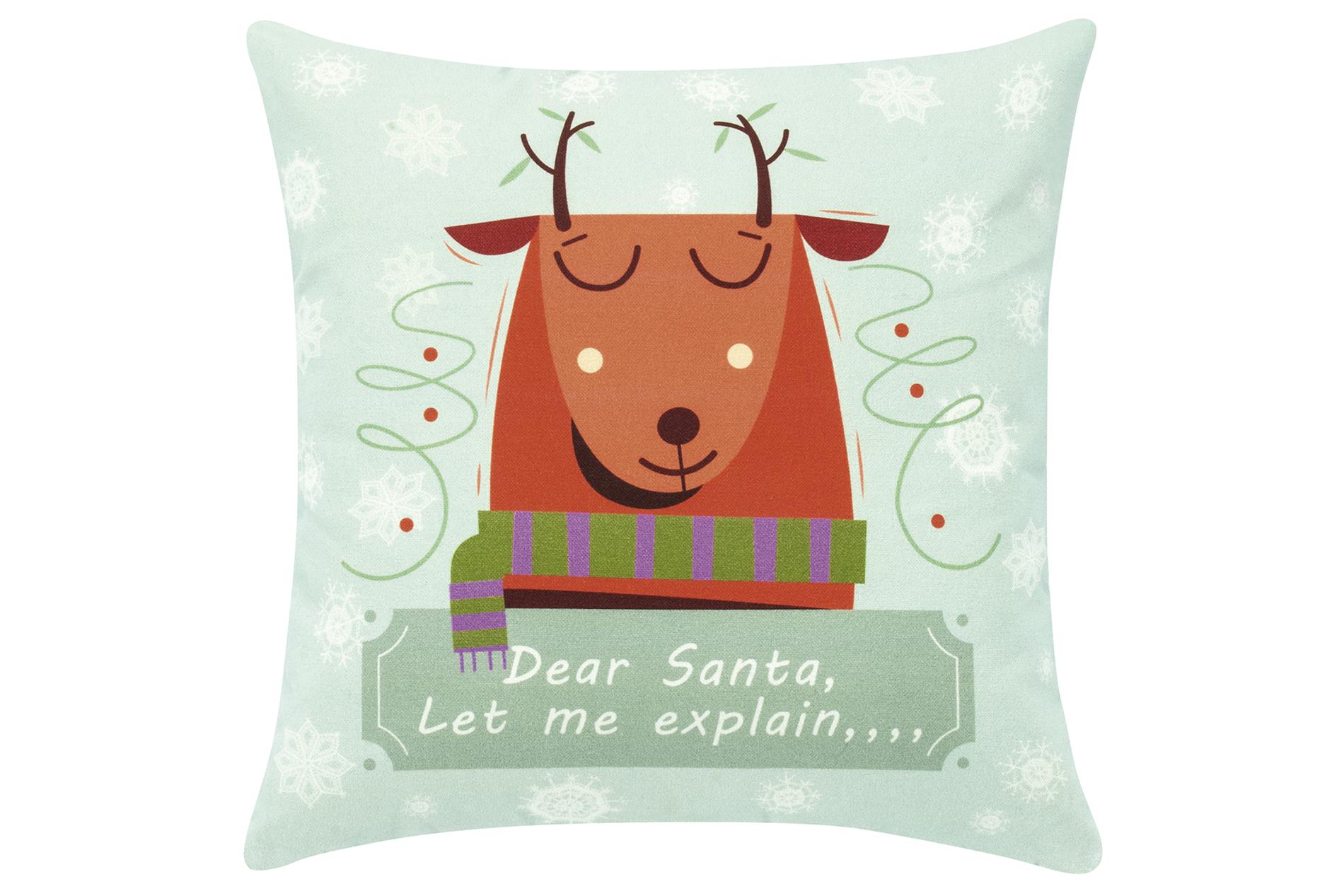 pad Kissenhülle Dreamer, aqua, Dear Santa.., 40 x 40 cm pad Kissenhülle Dreamer, aqua, Dear Santa.., 40 x 40 cm