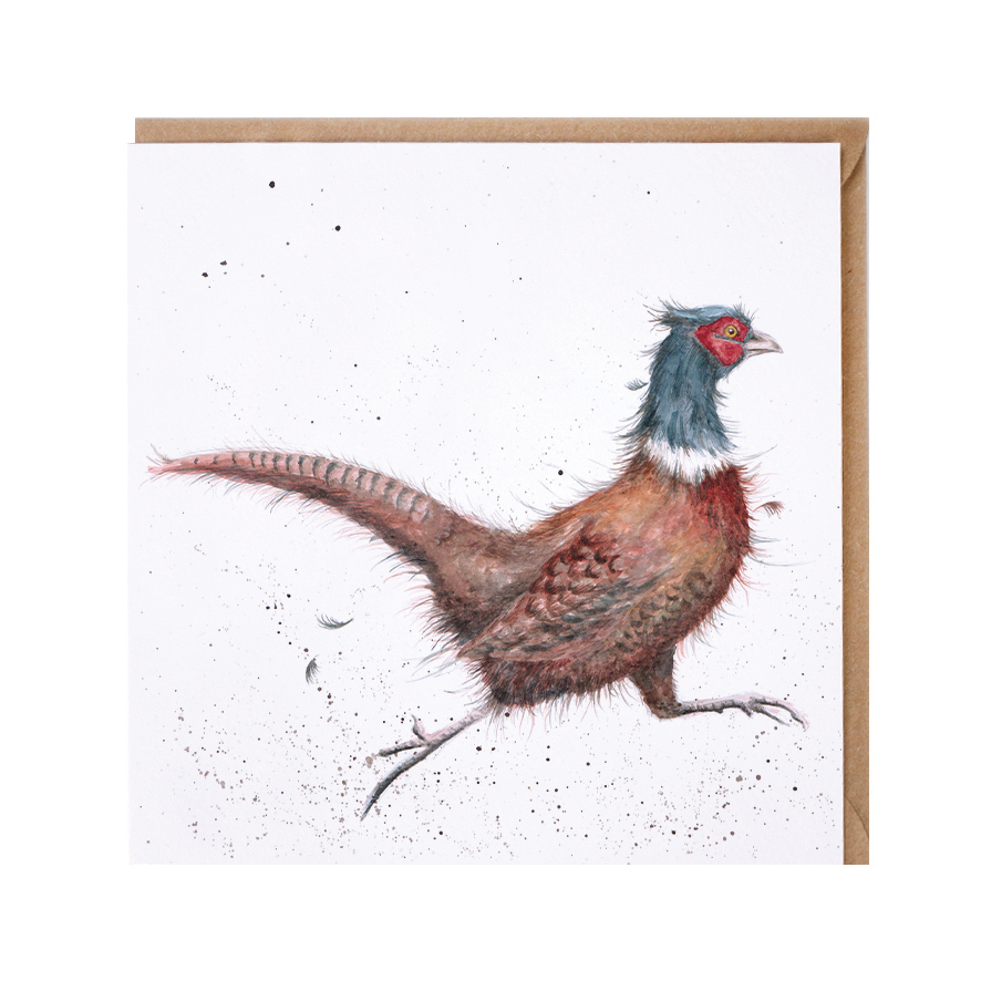 Wrendale Doppelkarte Game Bird mit Umschlag, Fasan rennt, Quadratisch, 15x15 cm Wrendale Doppelkarte Game Bird mit Umschlag, Fasan rennt, Quadratisch, 15x15 cm