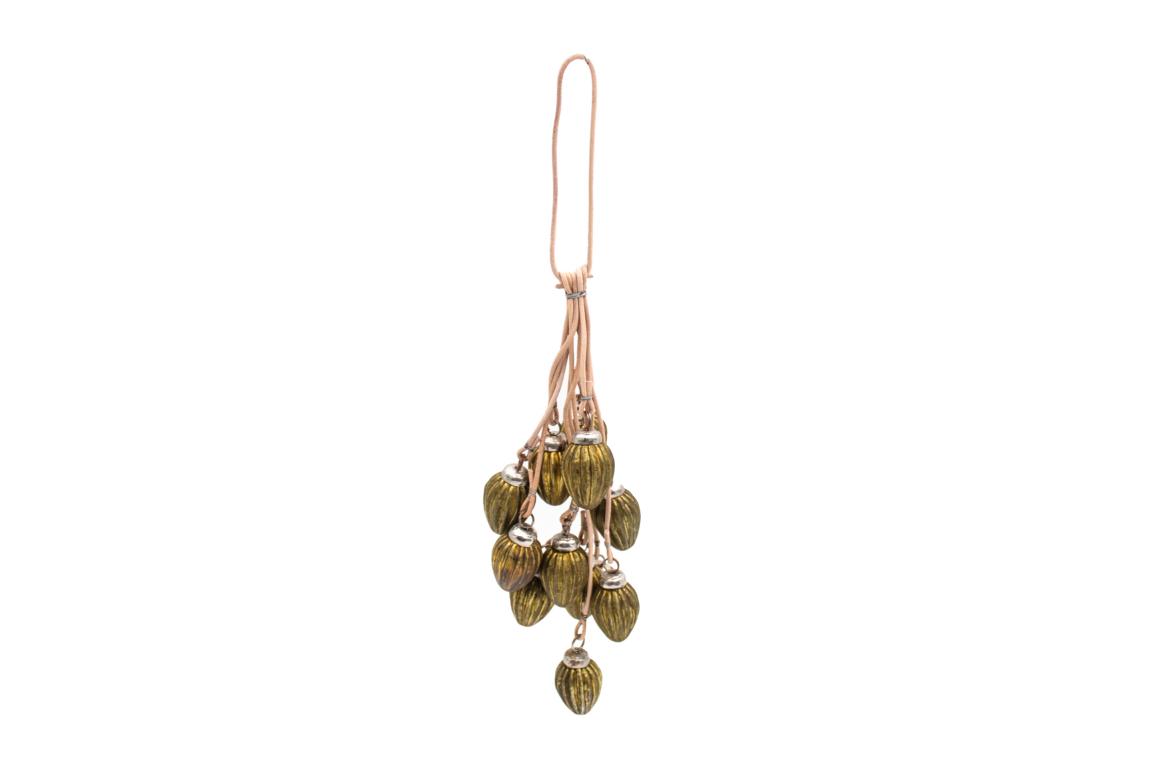 ChristbaumkugelnTropfenförmige Kugeln 12 er Set, grün/olive, Durchmesser 3cm