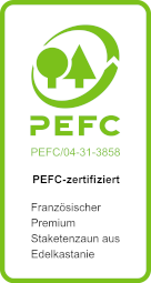 Französischer Premium-Staketenzaun
