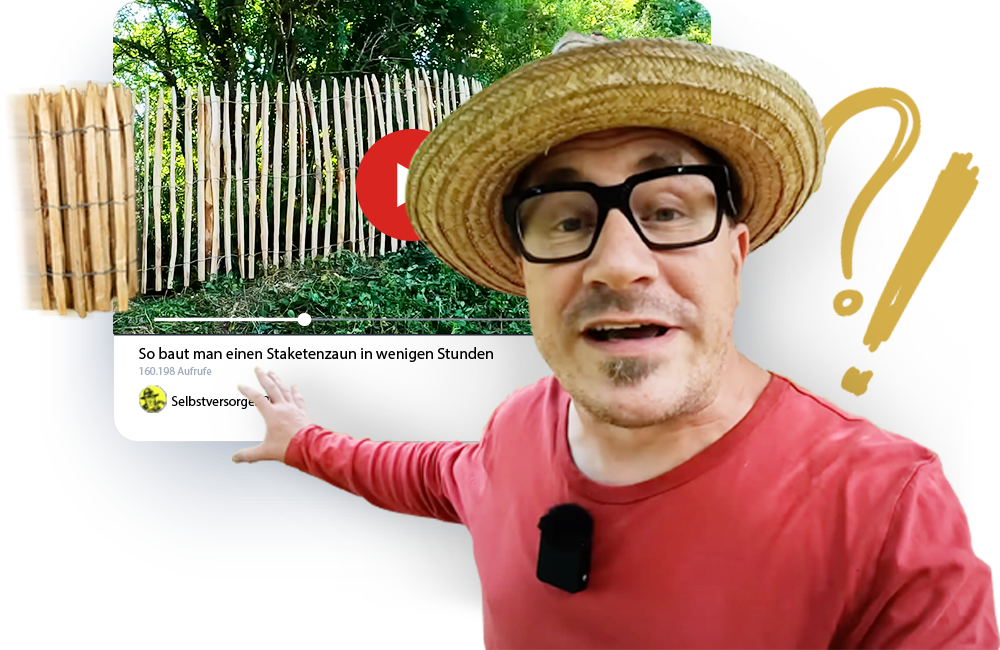 Vom ersten Pfahl bis zur fertigen Zaunreihe