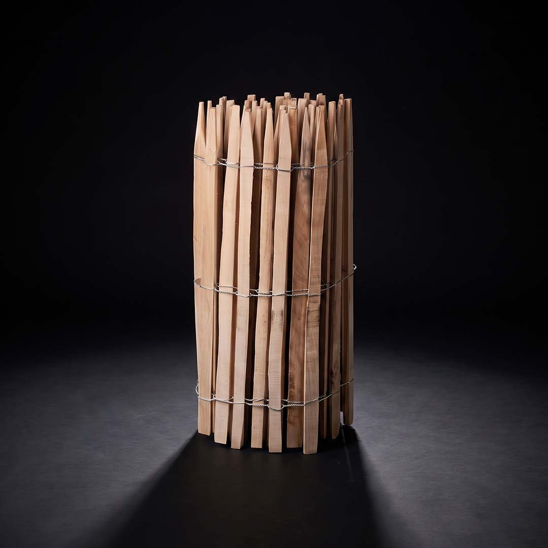 Premium Staketenzaun aus Robinie (geschliffen) - Länge 5 Meter, Höhe 100 cm, Lattenabstand 6-7 cm