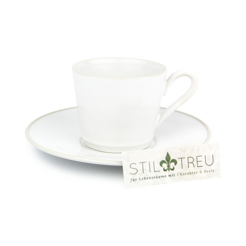 Gedeck / Kaffee / Tee 2-teilig / Ober- und Untertasse Astoria, weiß, 0,18 l