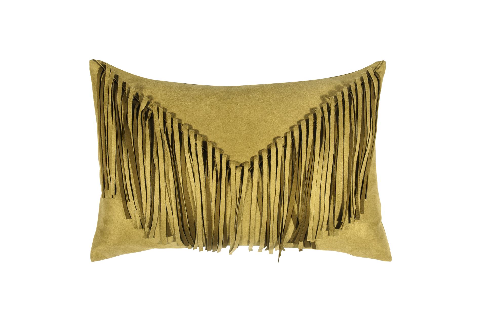 kussenhoes BONANZA, franjes, mosterd, 30 x 45 cm kussenhoes BONANZA, franjes, mosterd, 30 x 45 cm