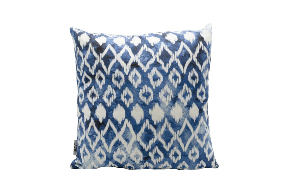 Kissenhülle China Blue, verwaschene Optik blau, 40 x 40 cm Kissenhülle China Blue, verwaschene Optik blau, 40 x 40 cm