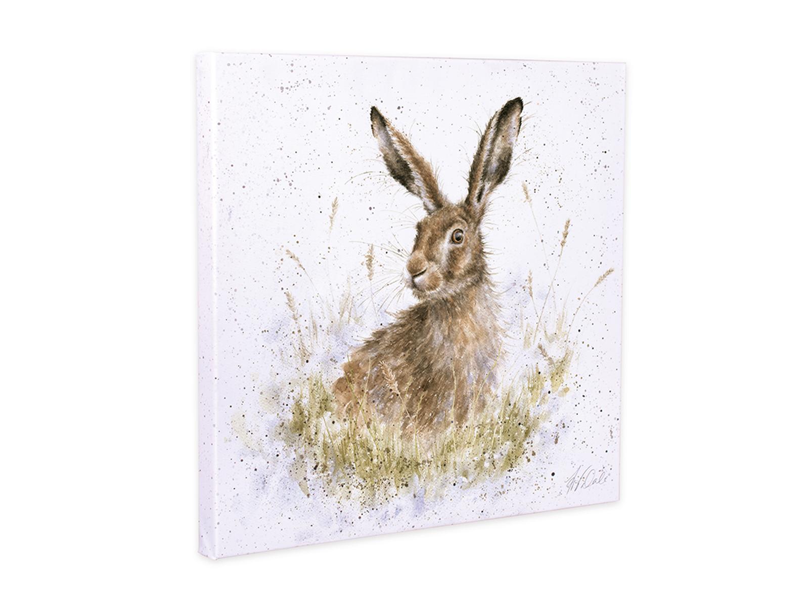 Wrendale Leinwand medium, Aufdruck Hase im Blumenfeld, "Into the wild", 50x50 cm Wrendale Leinwand medium, Aufdruck Hase im Blumenfeld, "Into the wild", 50x50 cm