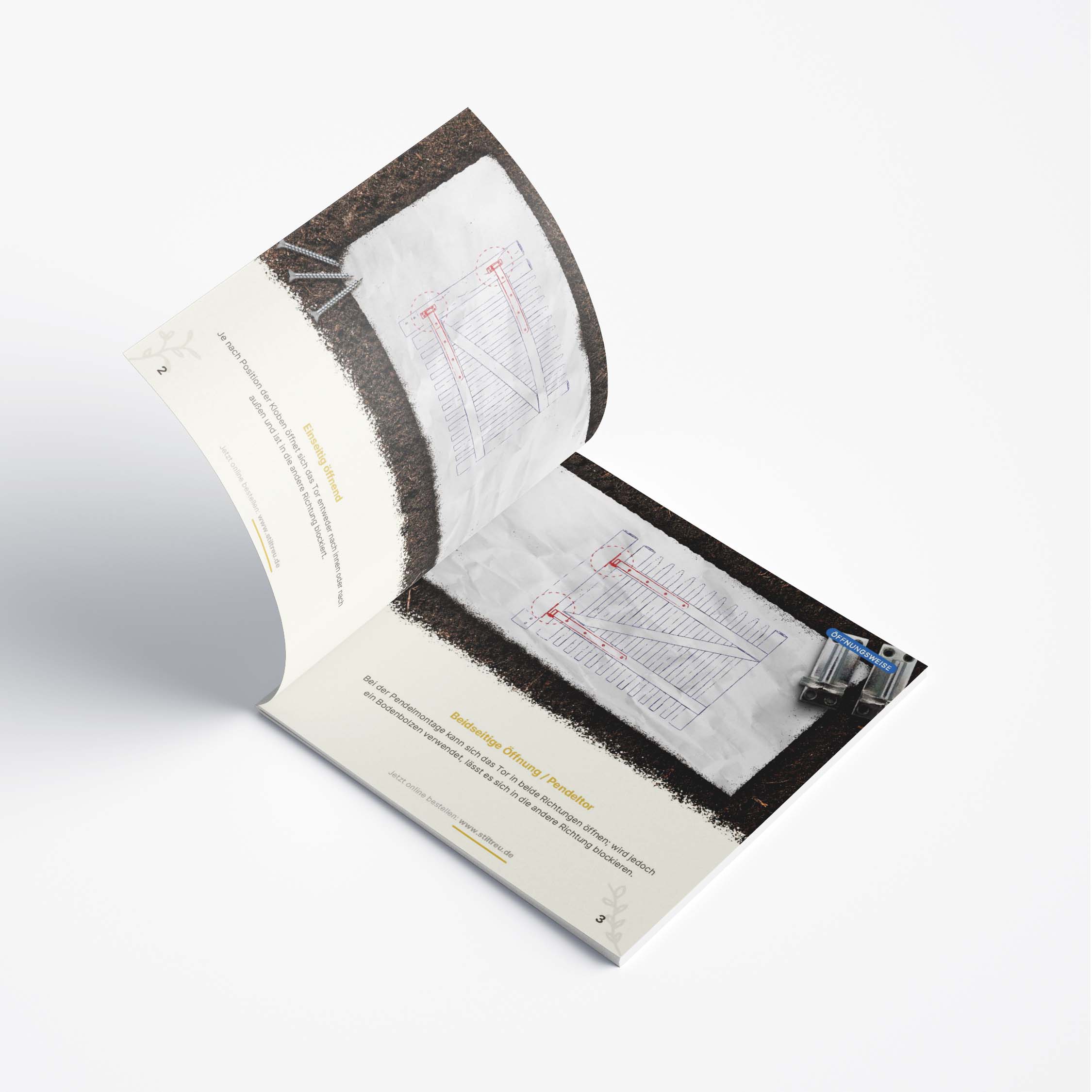 STILTREU Staketenzaun-Tor Aufbauanleitung