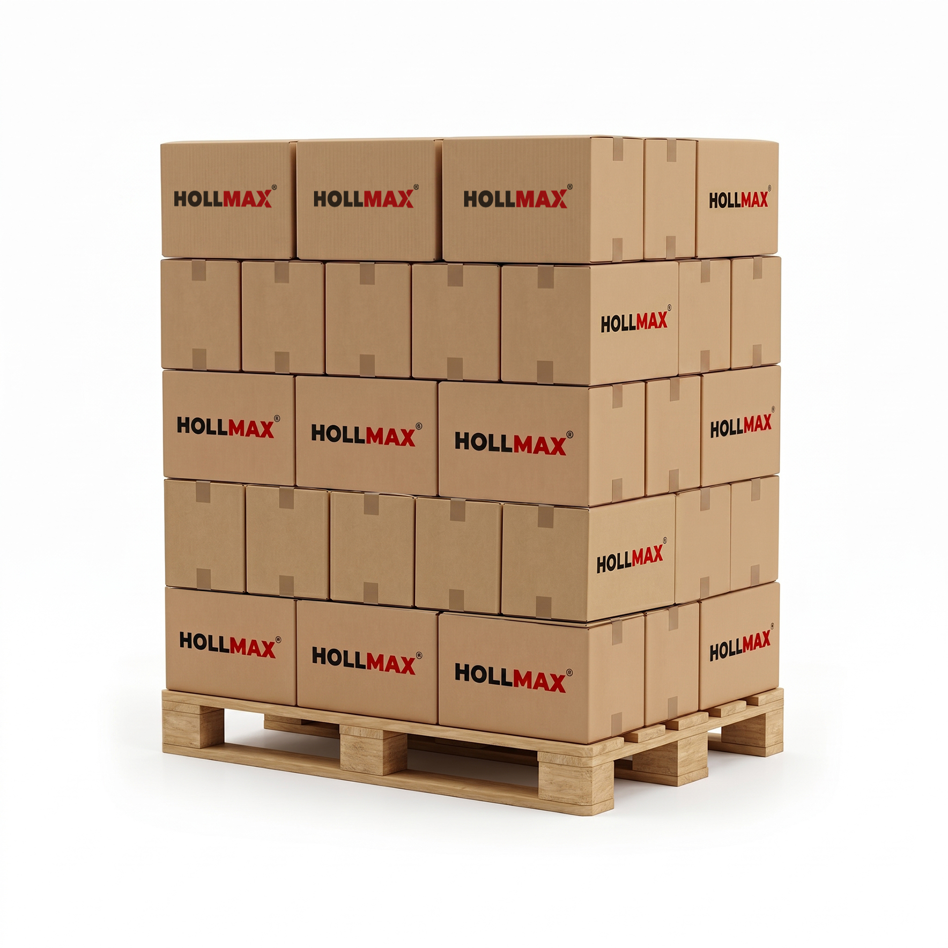 HOLLMAX Profi Paketband, Klebeband, 48 mm, 65 my, 100 m, Palette (1620 Stück)