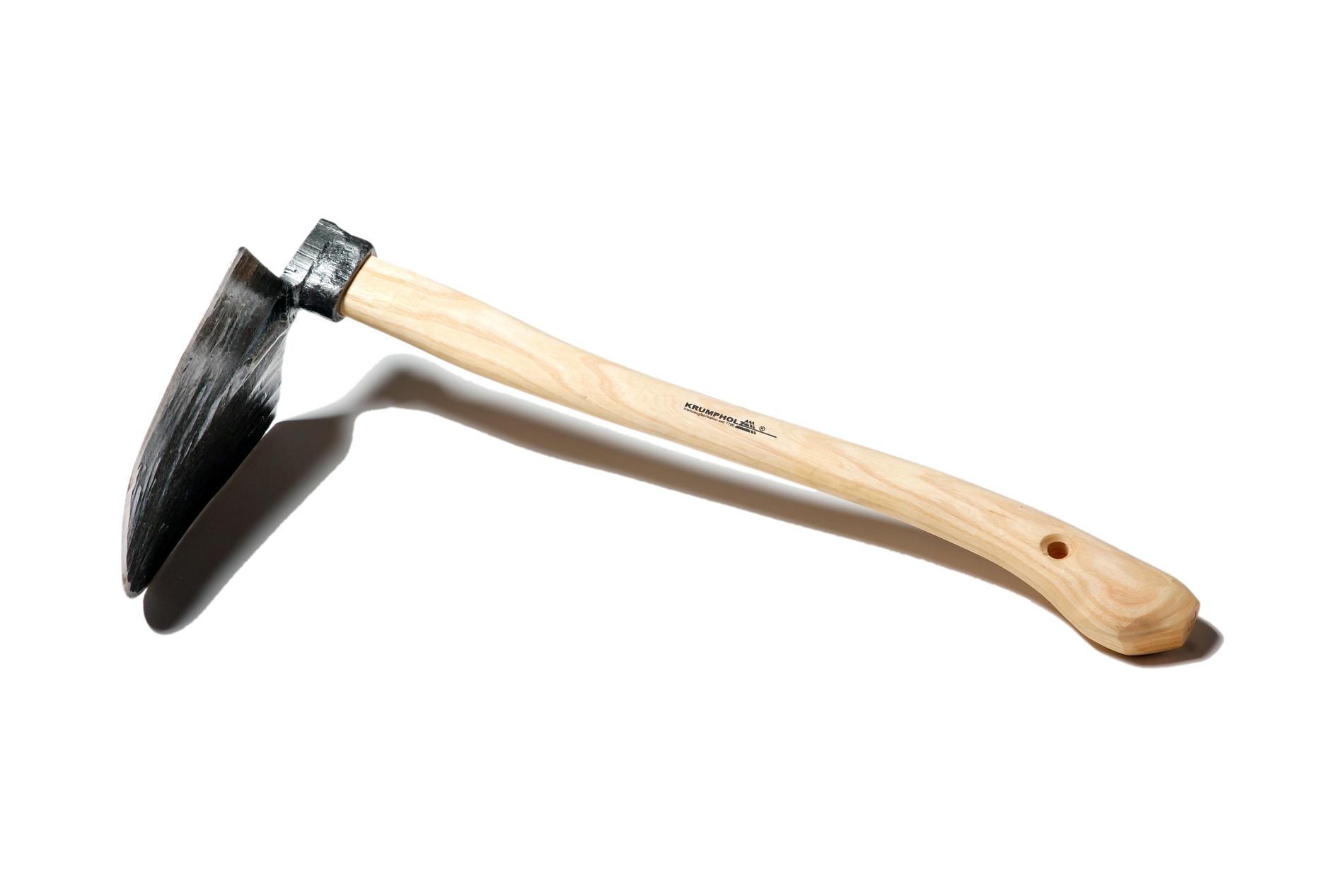 Krumpholz handschoffel, spits-ovaal, met essenhouten koehandvat (48 cm) Krumpholz handschoffel, spits-ovaal, met essenhouten koehandvat (48 cm)