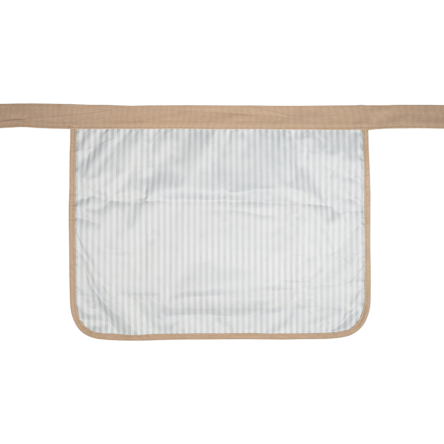 Wrendale Gartenschürze, Motiv Hase sitzt im Gemüse" Grow your own", hellgrün/beige, 39x49cm, Gurtlänge 2,20m