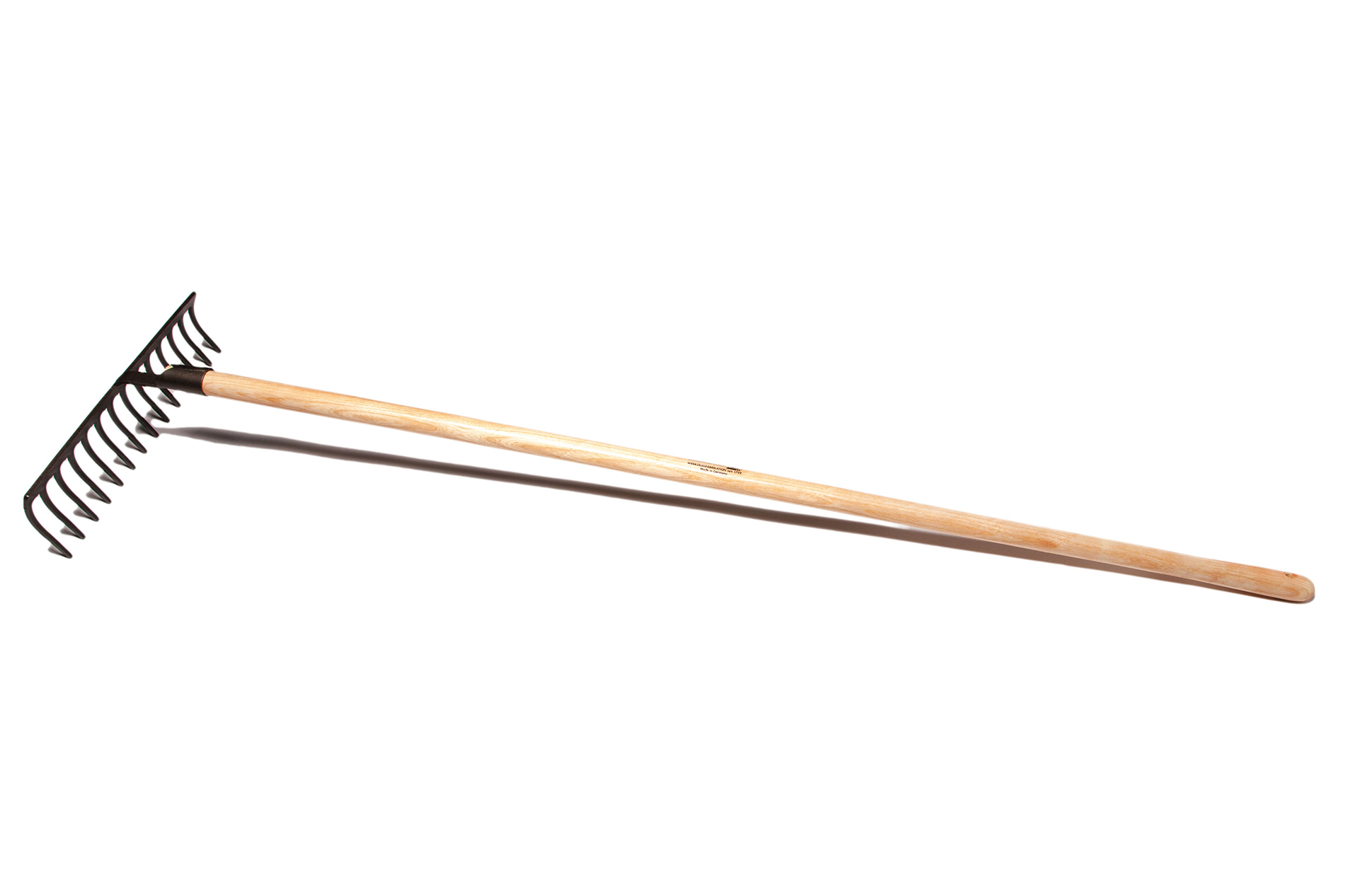 Krumpholz "EURO" - Zware hark, 14 tanden, uit één stuk gesmeed staal met gelakte steel (140 cm) Krumpholz "EURO" - Zware hark, 14 tanden, uit één stuk gesmeed staal met gelakte steel (140 cm)