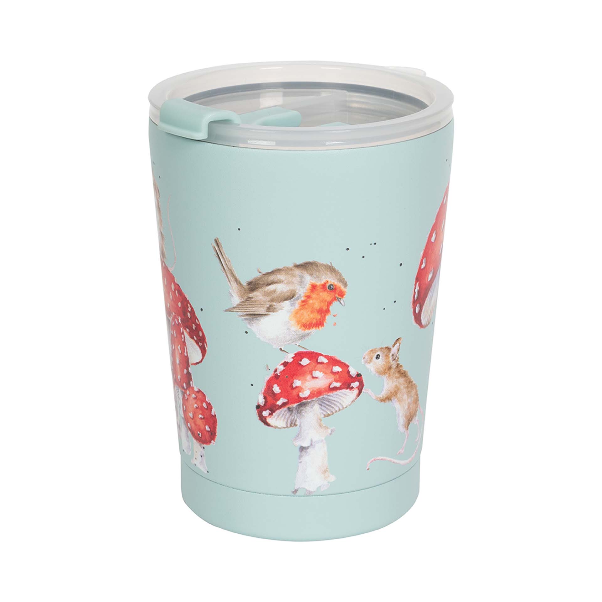 Coffee to Go Becher aus Edelstahl, Motiv Waldtiere " Fairy Ring "