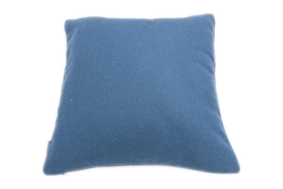 kussenhoes Davos met gouden hertenkop, blauw, 40x40 cm kussenhoes Davos met gouden hertenkop, blauw, 40x40 cm