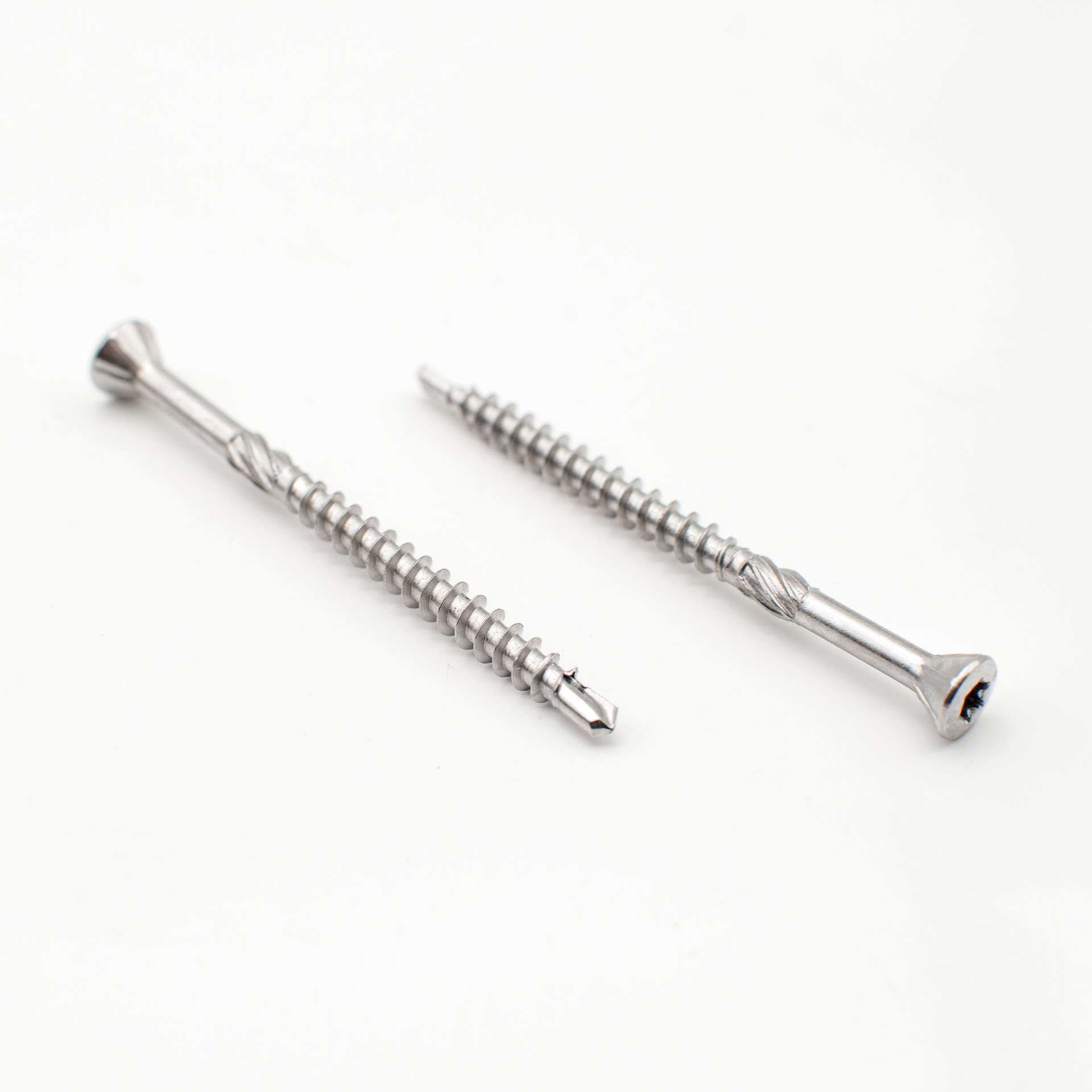 Premium Edelstahlschrauben mit Bohrkopf (100 Stück, 4,5x60mm, Torx) für Staketenzaun-Befestigung