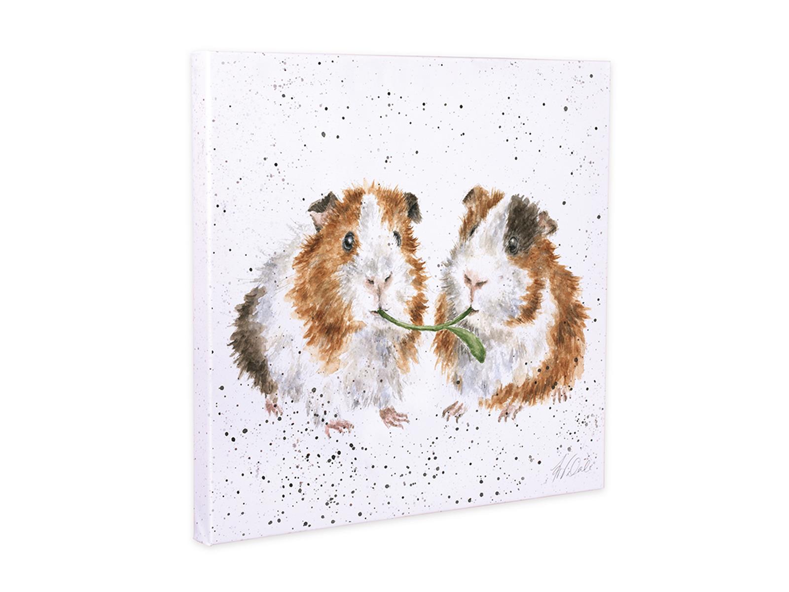 Wrendale Leinwand medium, Aufdruck Meerschweinchen Paar, 50x50 cm Wrendale Leinwand medium, Aufdruck Meerschweinchen Paar, 50x50 cm