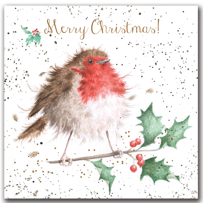 Wrendale Weihnachtskarten Set Merry Christmas, 8 Karten mit Umschlag und Text, 12x12 cm Wrendale Weihnachtskarten Set Merry Christmas, 8 Karten mit Umschlag und Text, 12x12 cm