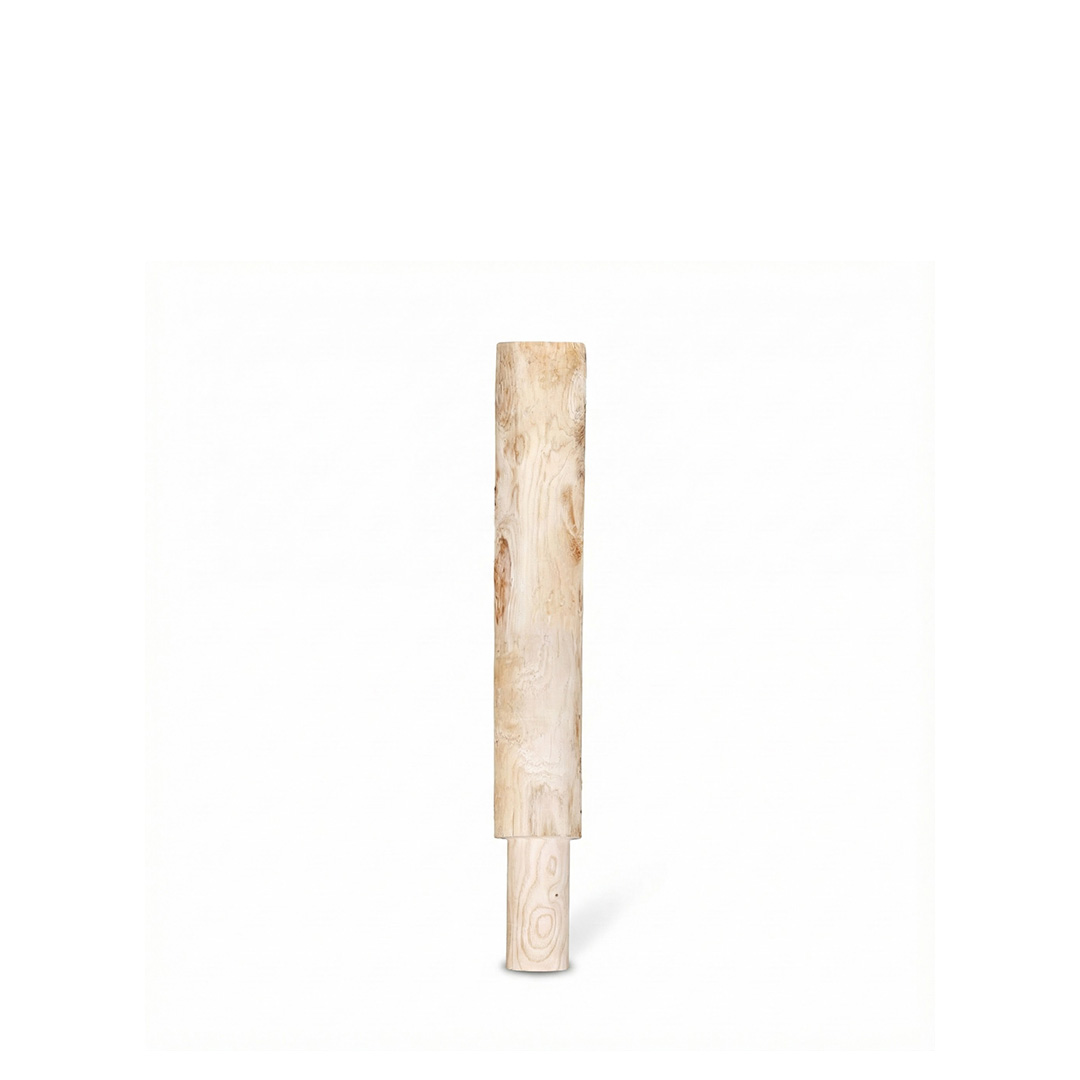 Teilgefräste Pfosten 80 cm für Einschlag- und Aufschraubhülsen 80 mm, Kastanie