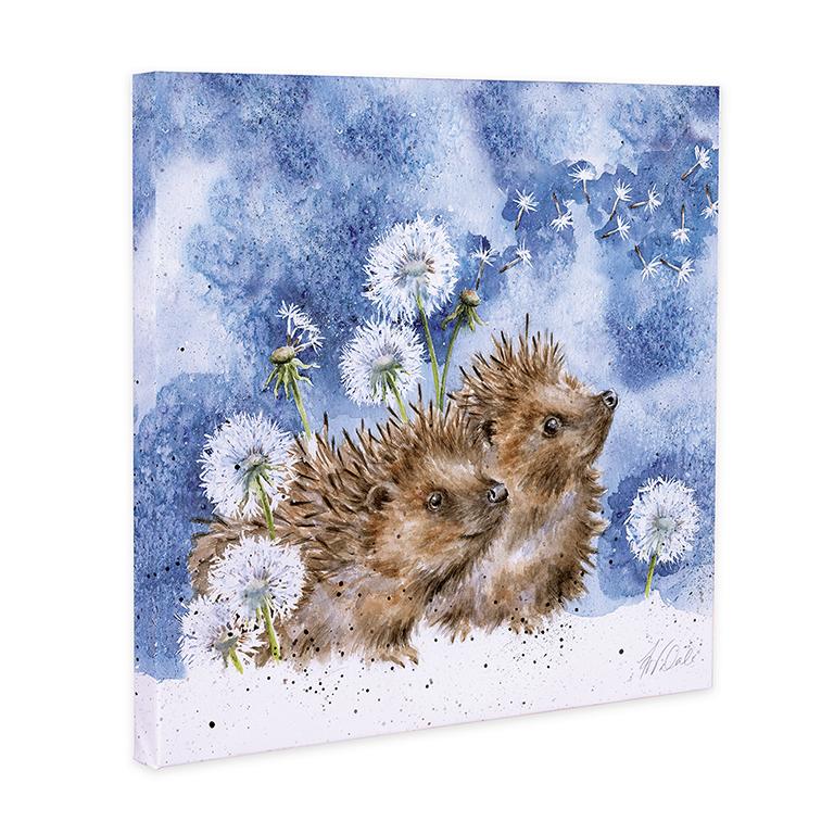Wrendale Leinwand medium, Aufdruck Igelpaar und Pusteblumen, "Brighter Days", 50x50cm Wrendale Leinwand medium, Aufdruck Igelpaar und Pusteblumen, "Brighter Days", 50x50cm