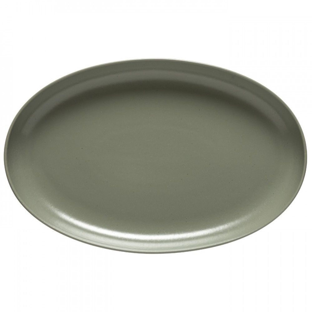 Casafina Pacifica ovale Platte, grau grün/artischocke, 41x26x4cm Casafina Pacifica ovale Platte, grau grün/artischocke, 41x26x4cm