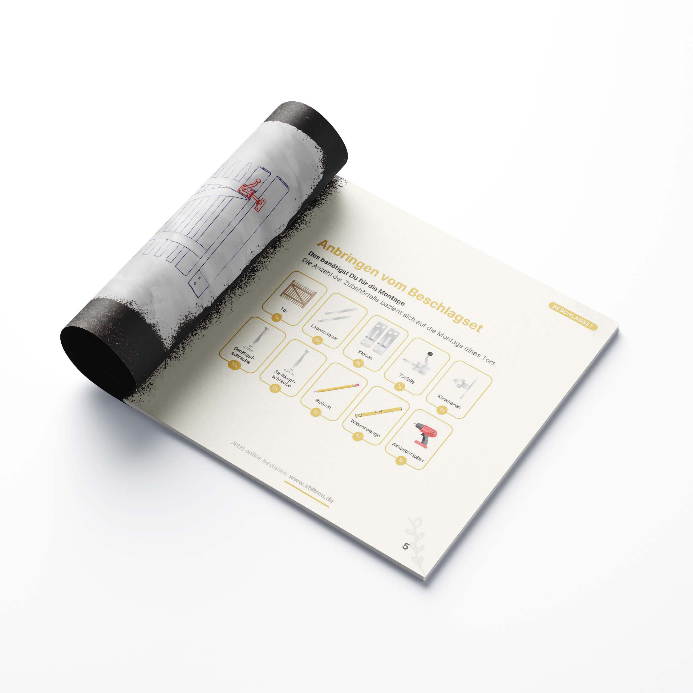 STILTREU Staketenzaun-Tor Aufbauanleitung