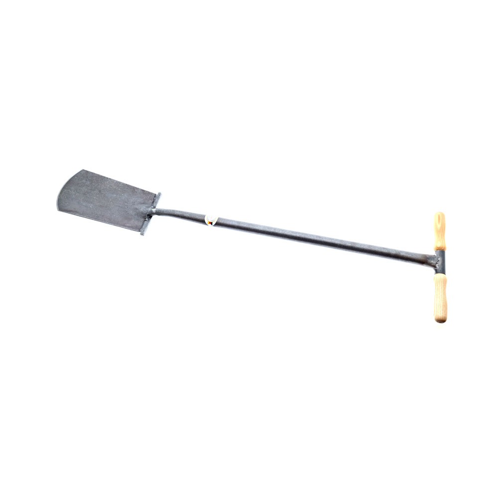 Krumpholz tuinierspade, Engelse vorm, met profiel en stalen buis, T-greep met houten steel, uit één stuk gesmeed Krumpholz tuinierspade, Engelse vorm, met profiel en stalen buis, T-greep met houten steel, uit één stuk gesmeed