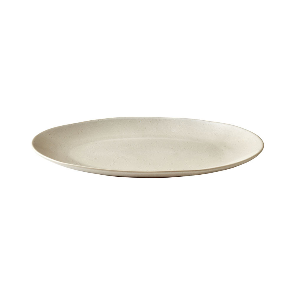 Servierplatte oval, Steingut Natur, 30x22cm Servierplatte oval, Steingut Natur, 30x22cm