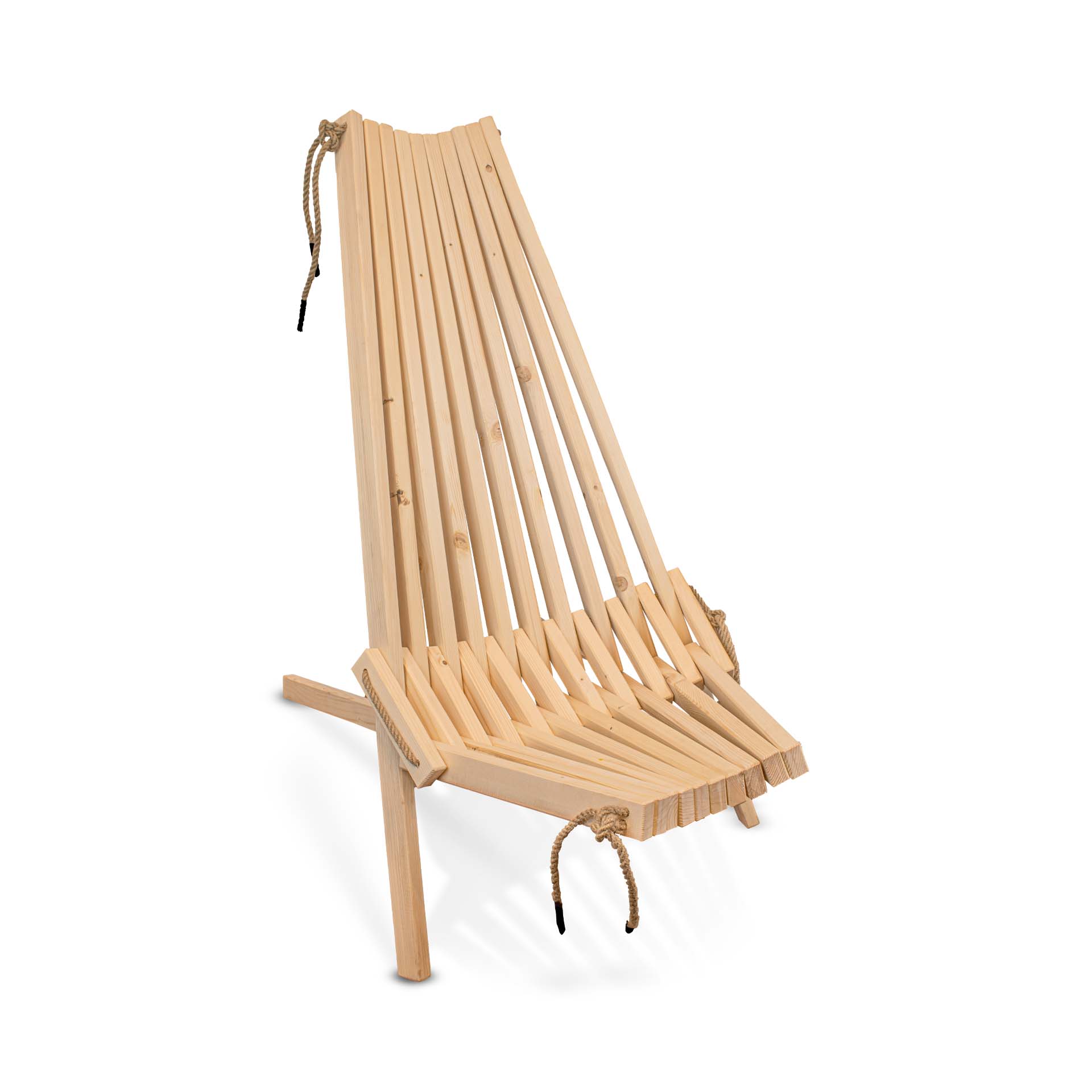 Strand-/Gartensessel, Liegestuhl aus Fichtenholz, klappbar